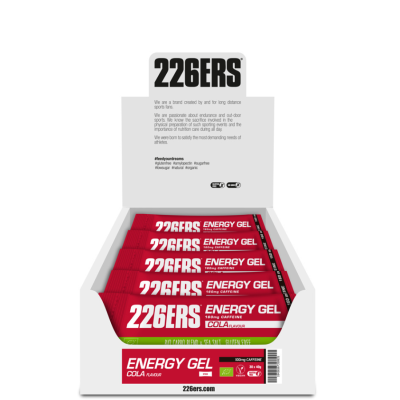 BOX ENERGY GEL BIO 226ers - ekologiczny żel eneregtyczny o smaku coli, ze 160mg. kofeiny, 40g. (30 sztuk)